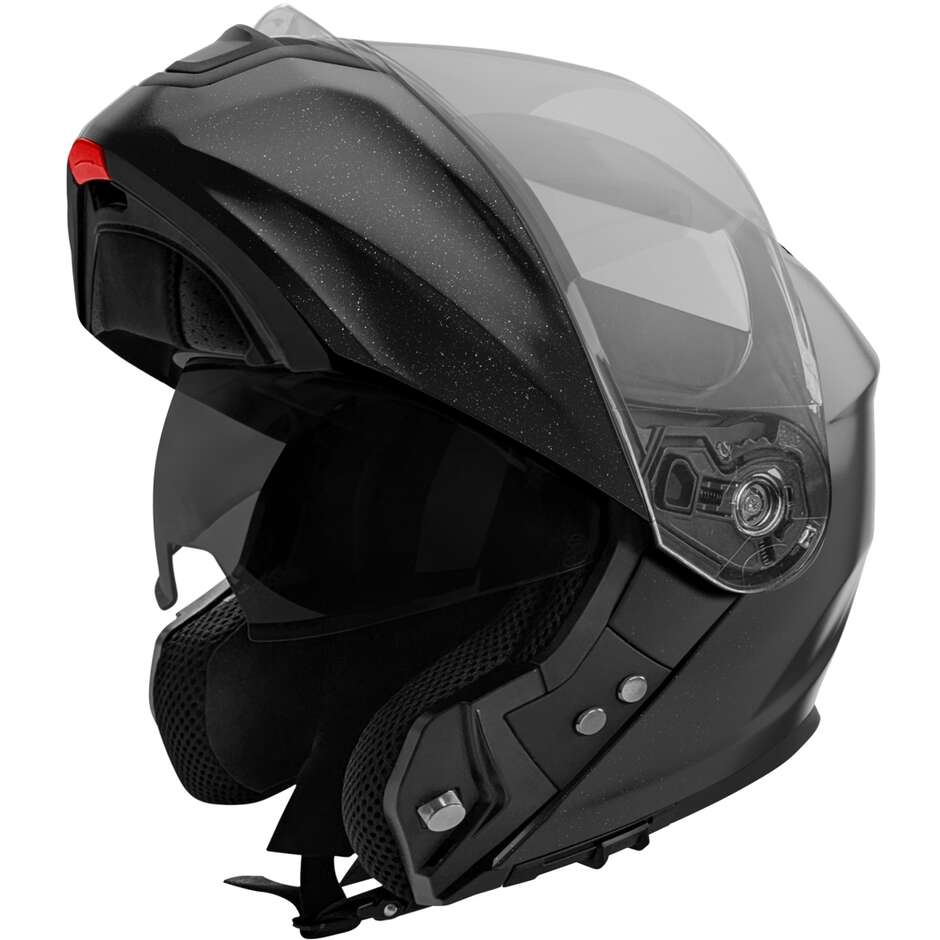 Stormer SPIN EVO Solid Modular Motorradhelm, Perlschwarz
