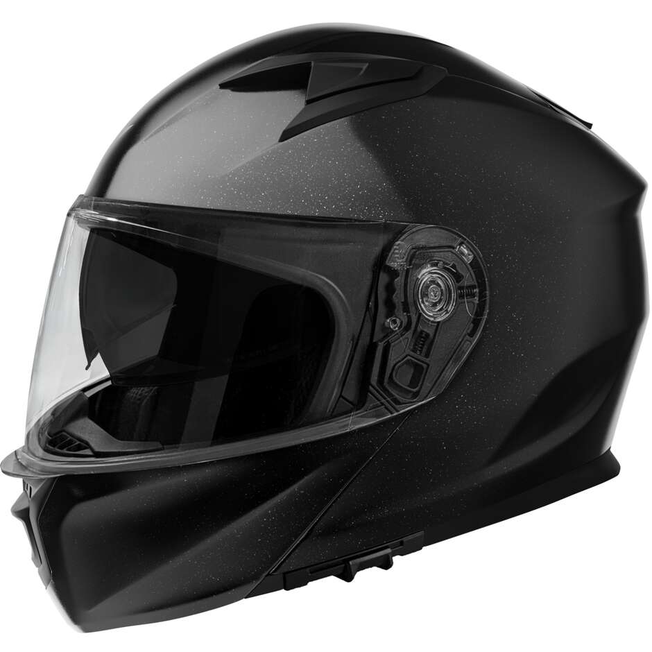 Stormer SPIN EVO Solid Modular Motorradhelm, Perlschwarz