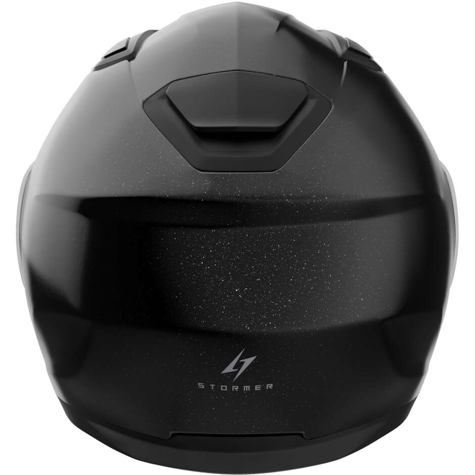 Stormer SPIN EVO Solid Modular Motorradhelm, Perlschwarz