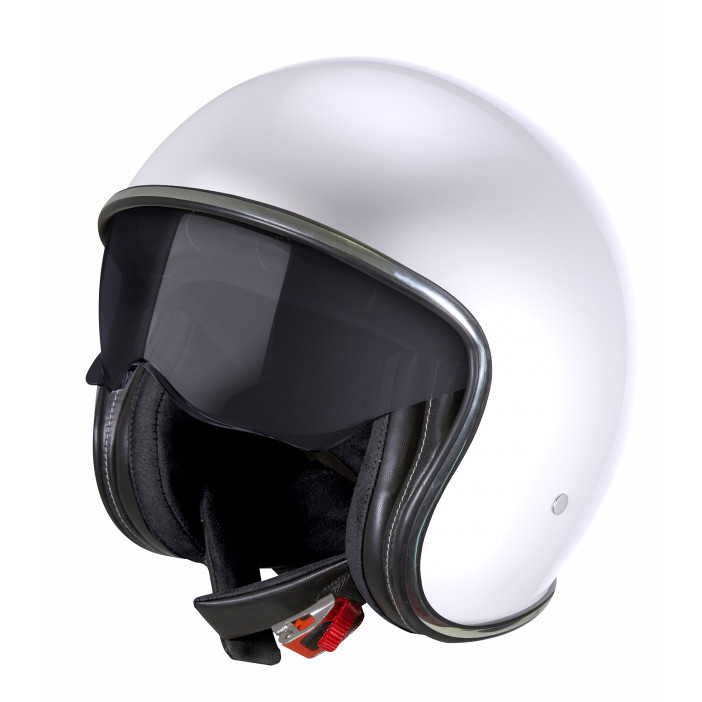 Stormer SPIRIT Vintage Jet Motorcycle Helmet With Pearly White Inner Visor
