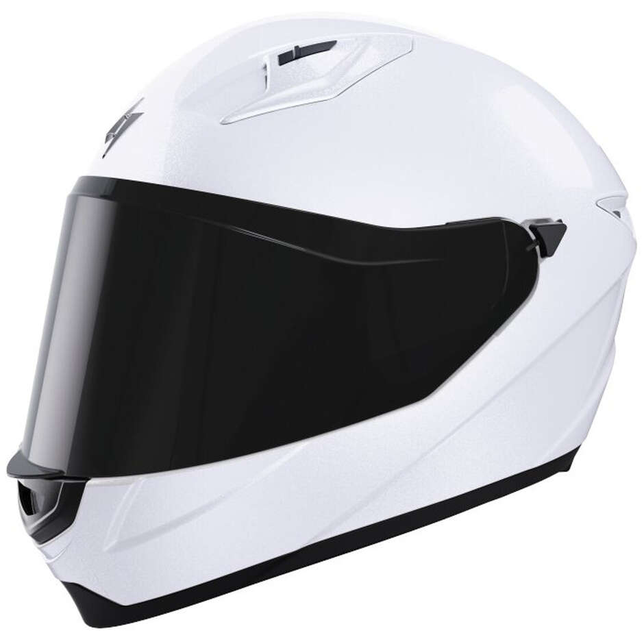 Stormer Strike Kid Full Face Motorcycle Helmet Pearl White
