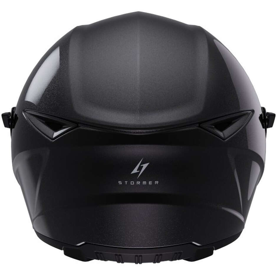 Stormer Strike Kid Integralhelm Motorrad Pearl Black