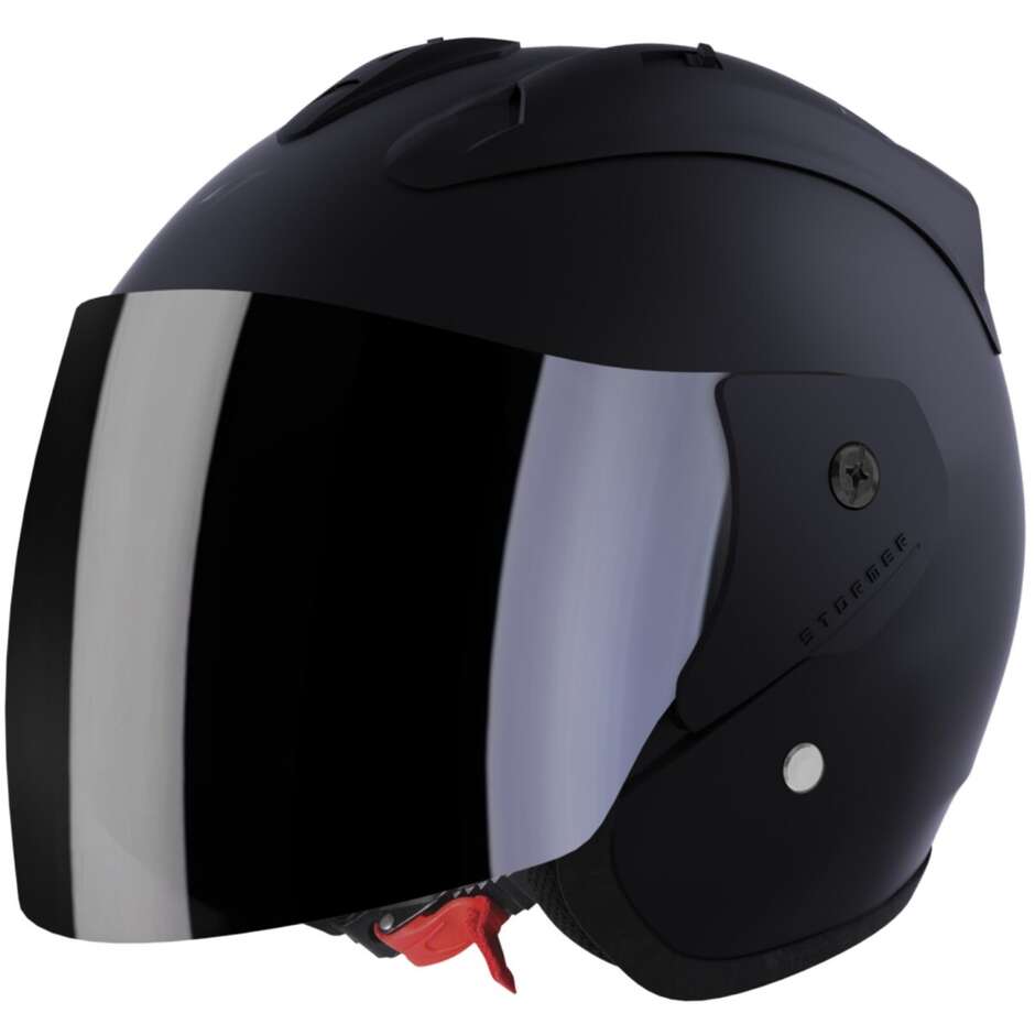Stormer SUN EVO 2.0 Solid Jet Motorcycle Helmet Matt Black