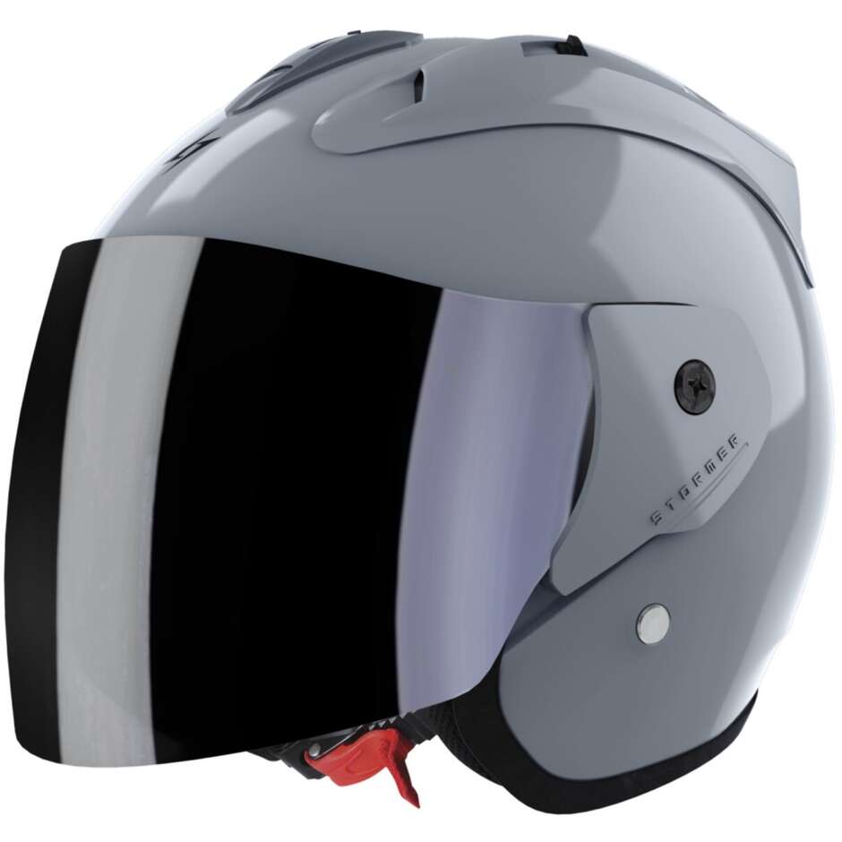 Stormer SUN EVO 2.0 Solid Jet Motorcycle Helmet Nardo Gray