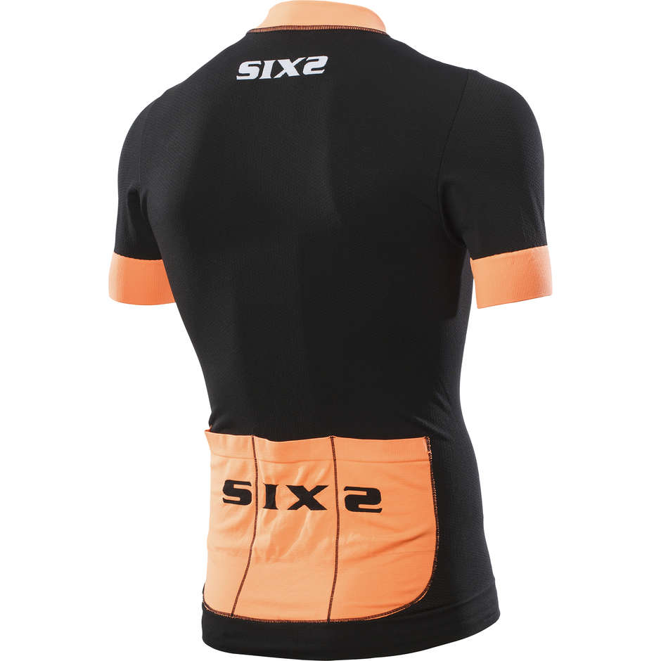 Stricktechnik Sleeve Active Sixs BIKE3 STRIPES Schwarz Orange