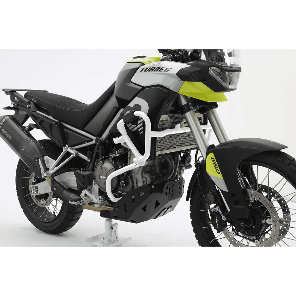Sturzbügel Aluminium Isotta APRILIA TUAREG 660 (2022-25); TUAREG 660 RALLY (2025) Weiß