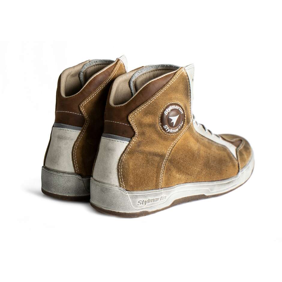 Stylmartin COLORADO Cognac White Certified Motorcycle Sneaker Shoes