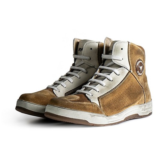 Stylmartin COLORADO Cognac White Certified Motorcycle Sneaker Shoes