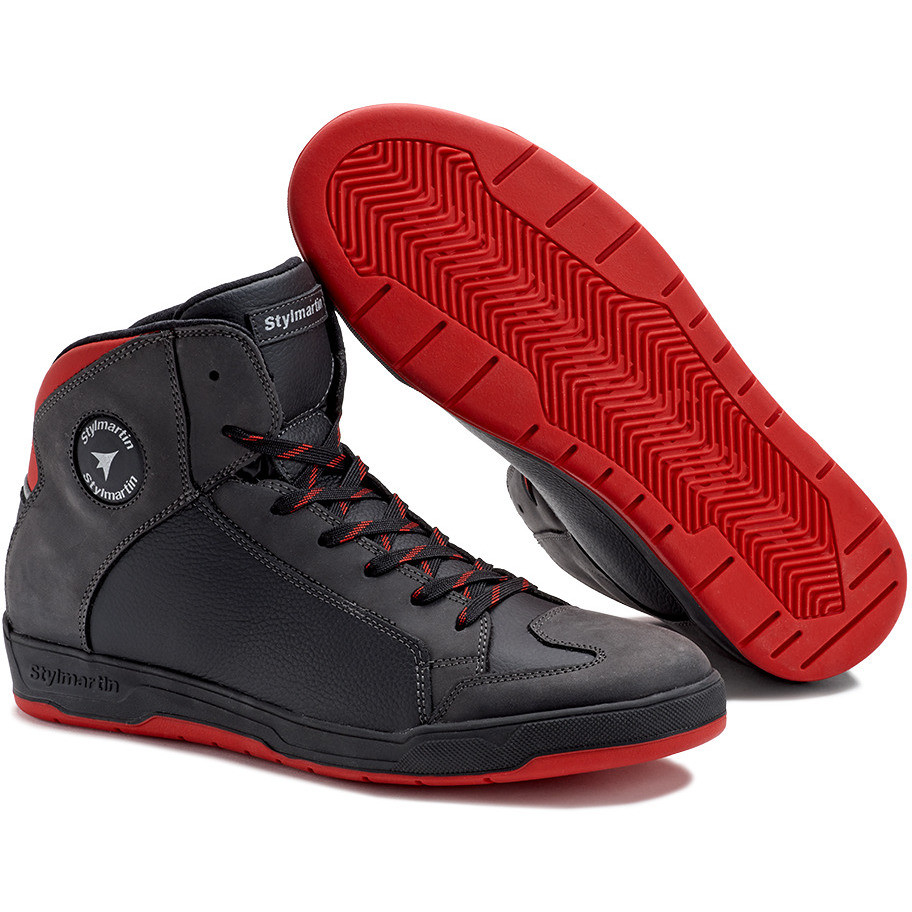 Stylmartin DOUBLE WP Black Red Sport Motorcycle Shoes
