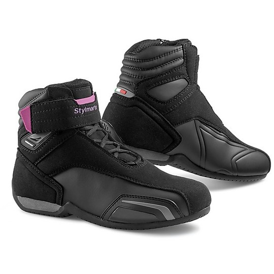 Stylmartin VECTOR WP Certified Sport Motorcycle Shoes Woman Black Pink