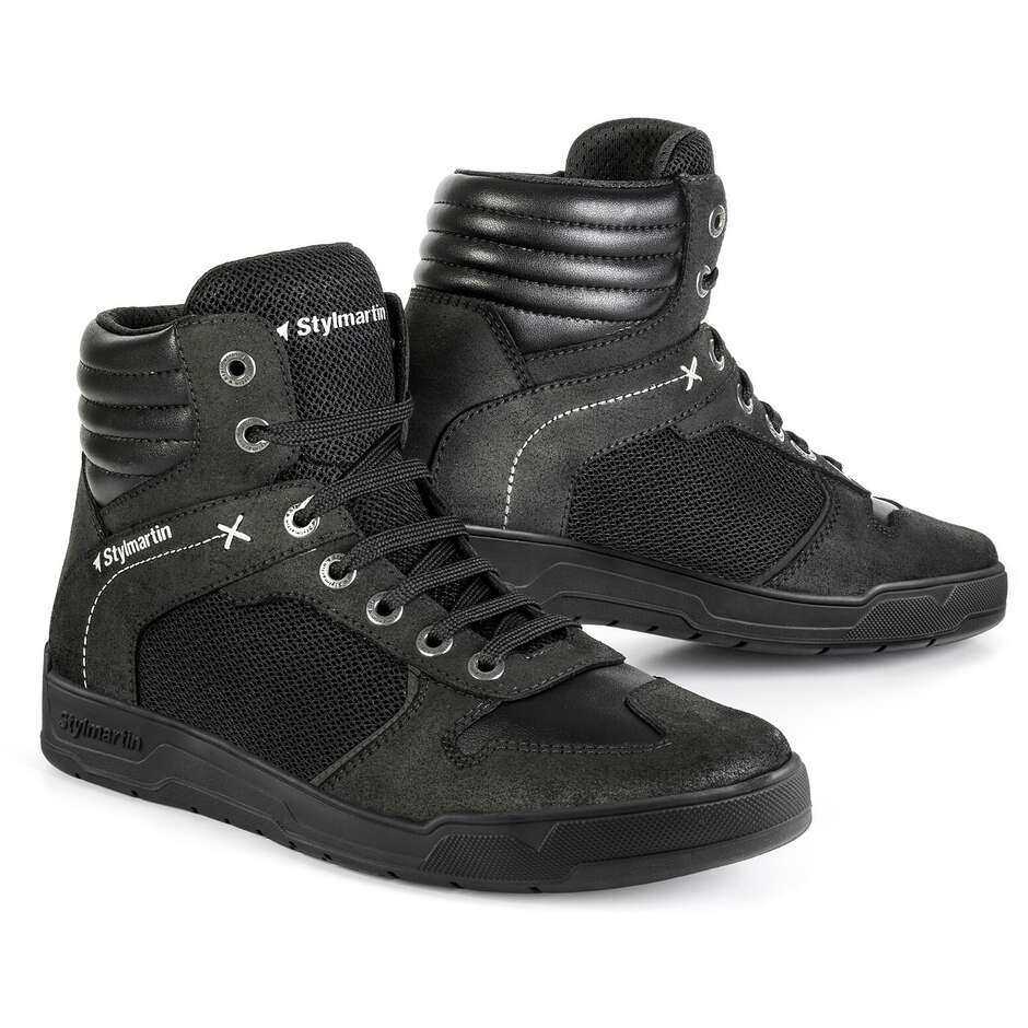 Stylmatin ATOM EVO Black Motorcycle Shoes