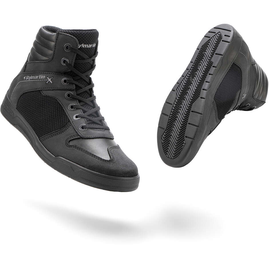 Stylmatin ATOM EVO Schwarze Motorradschuhe
