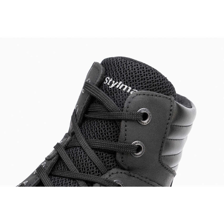 Stylmatin ATOM EVO Schwarze Motorradschuhe