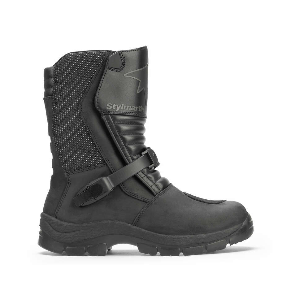 Stylmatin LAND WP Adventure Motorradstiefel Schwarz