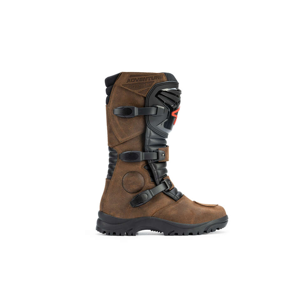 Stylmatin OVERLAND WP Adventure Motorcycle Boots Brown
