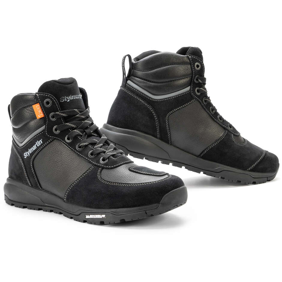 Stylmatin PIPER WP Black Motorcycle Sneakers