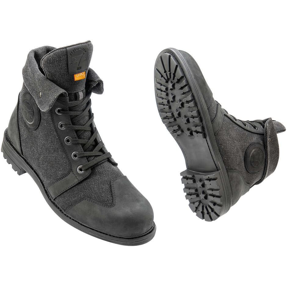 Stylmatin SMITH WP Motorcycle Shoes Black