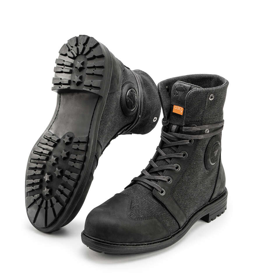 Stylmatin SMITH WP Motorcycle Shoes Black