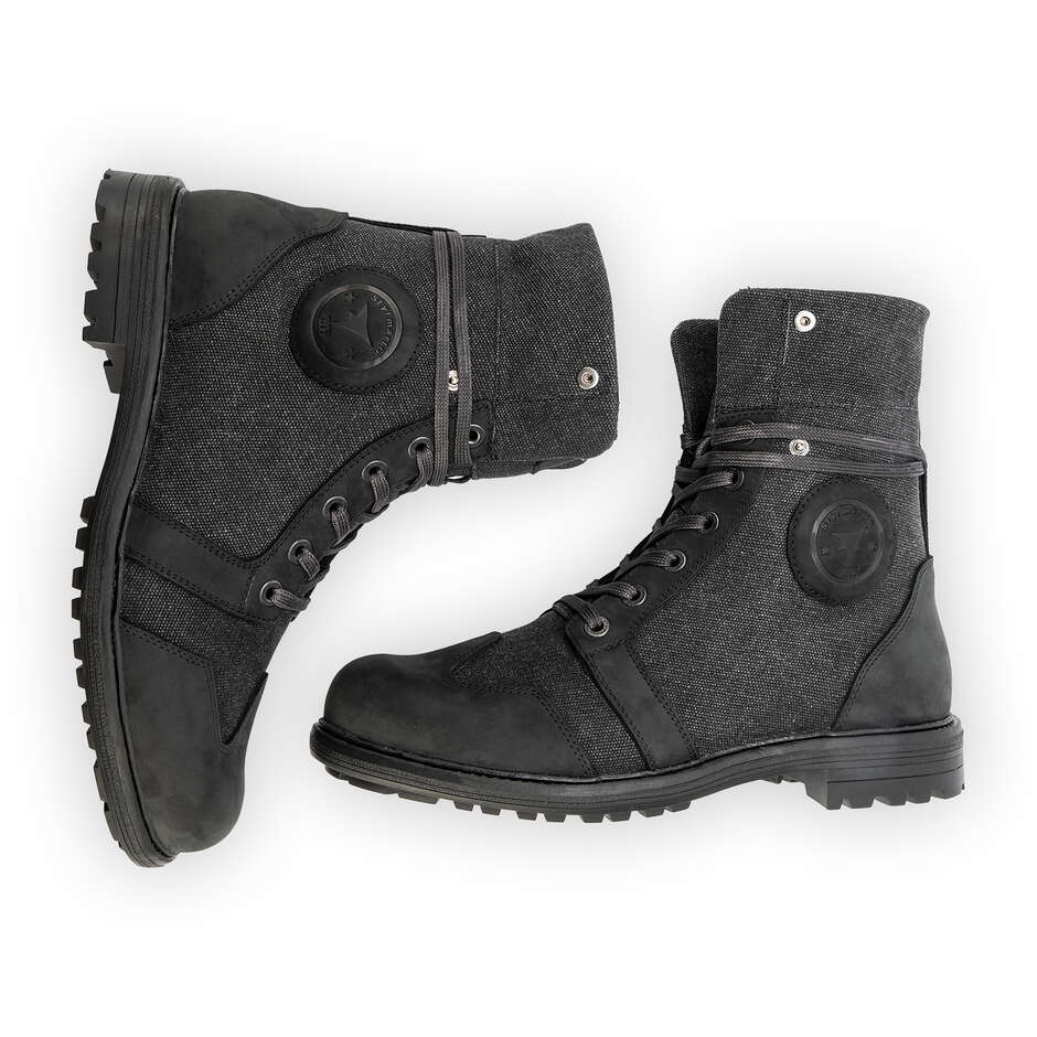 Stylmatin SMITH WP Motorcycle Shoes Black