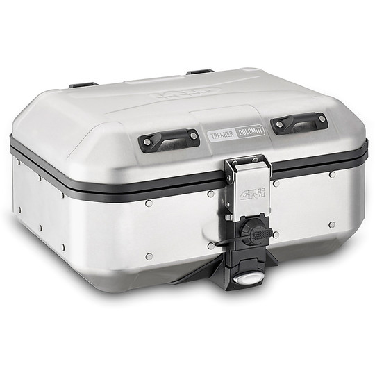Suitcase Monokey Trekker Dolomites GIVI DLM30A Natural Aluminum 30 lt.