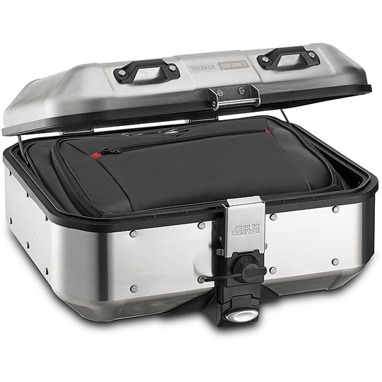Suitcase Monokey Trekker Dolomites GIVI DLM30A Natural Aluminum 30 lt.