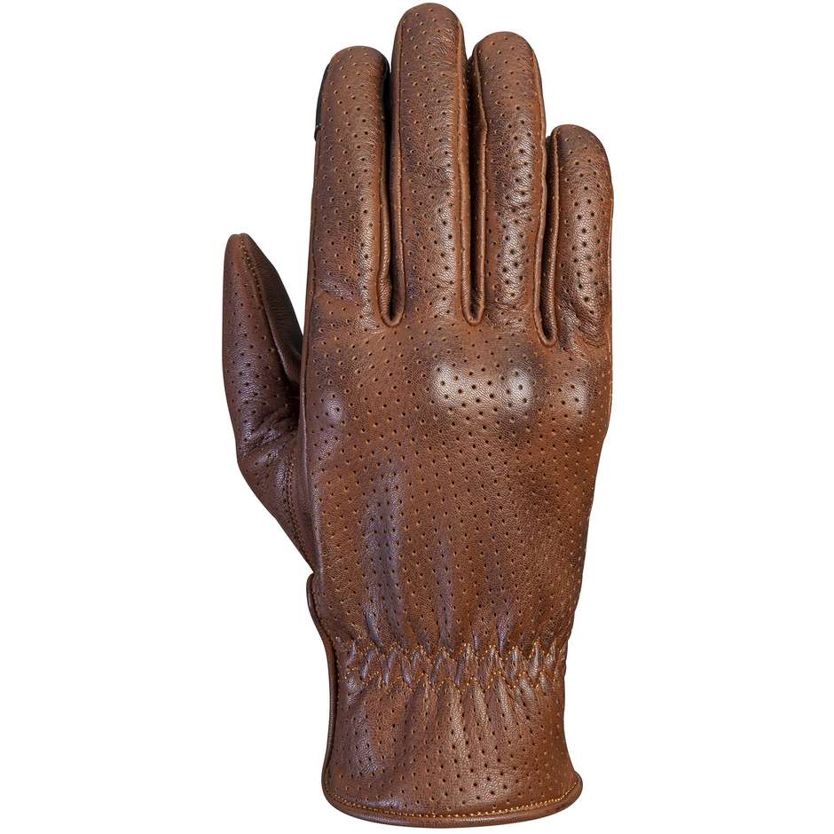 Summer Motorcycle Glove in Custom Leather Ixon RS NIZO AIR Camel