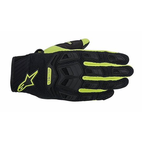 Summer Motorcycle Gloves Alpinestars Atacama Air Glove 2014 Black-Yellow Fluo