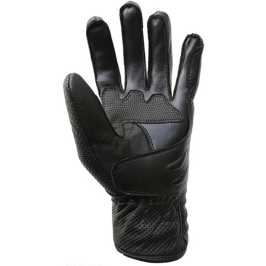 Summer Motorcycle Gloves Black Panther Leather Very soft 899 Italy With New Protections 2014