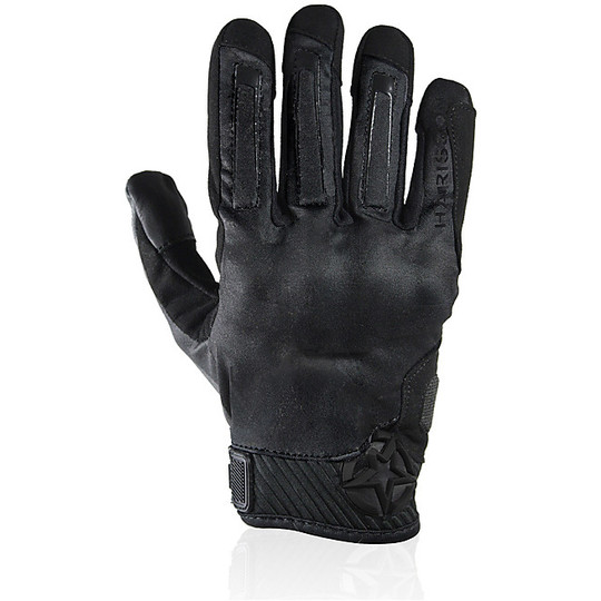 Summer Motorcycle Gloves In Black Harisson Score Fabric