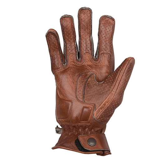 Summer Motorcycle Gloves in Full Grain Leather Helstons Model Vitesse Pro Air Camel