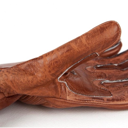 Summer Motorcycle Gloves in Full Grain Leather Helstons Model Vitesse Pro Camel