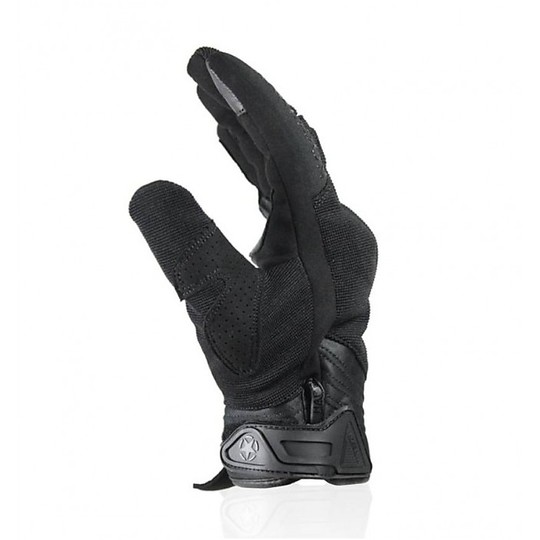Summer Motorcycle Gloves in Harisson SPLASH EVO Kid Black fabric