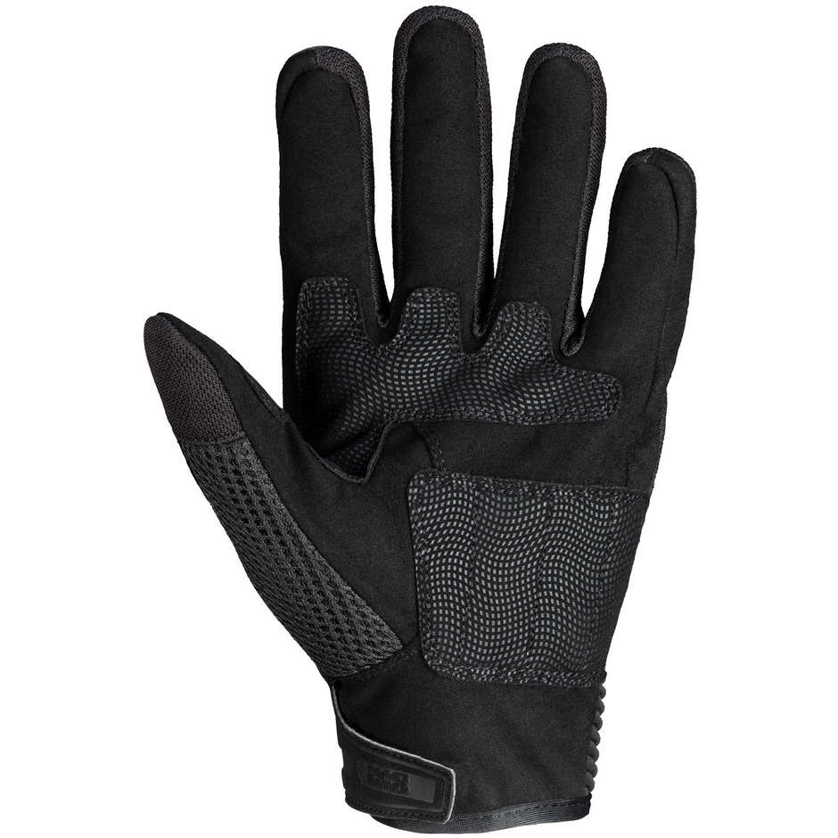 Summer Motorcycle Gloves In Ixs SAMUR AIR 2.0 Black Fabric