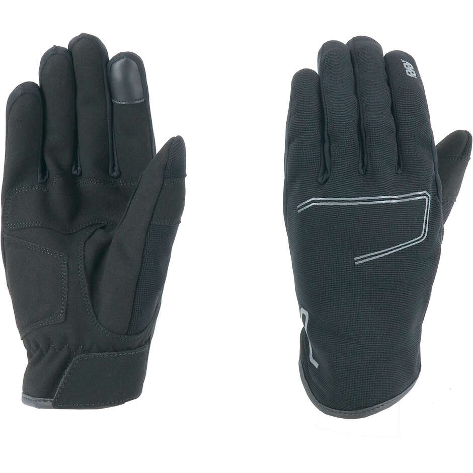 Summer Motorcycle Gloves in OJ MINIMAL Black Fabric