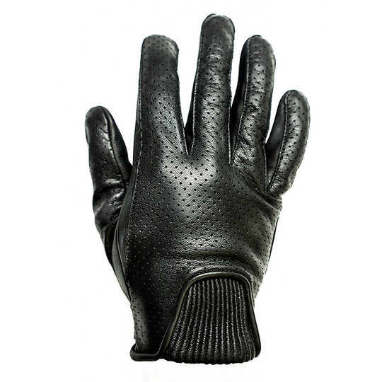 Summer Motorcycle Gloves In Perforated Leather Helstons Model Charly Black