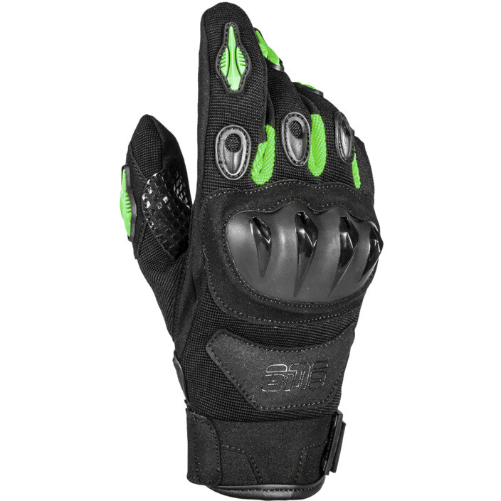 Summer Motorcycle Gloves TIGER Black Green