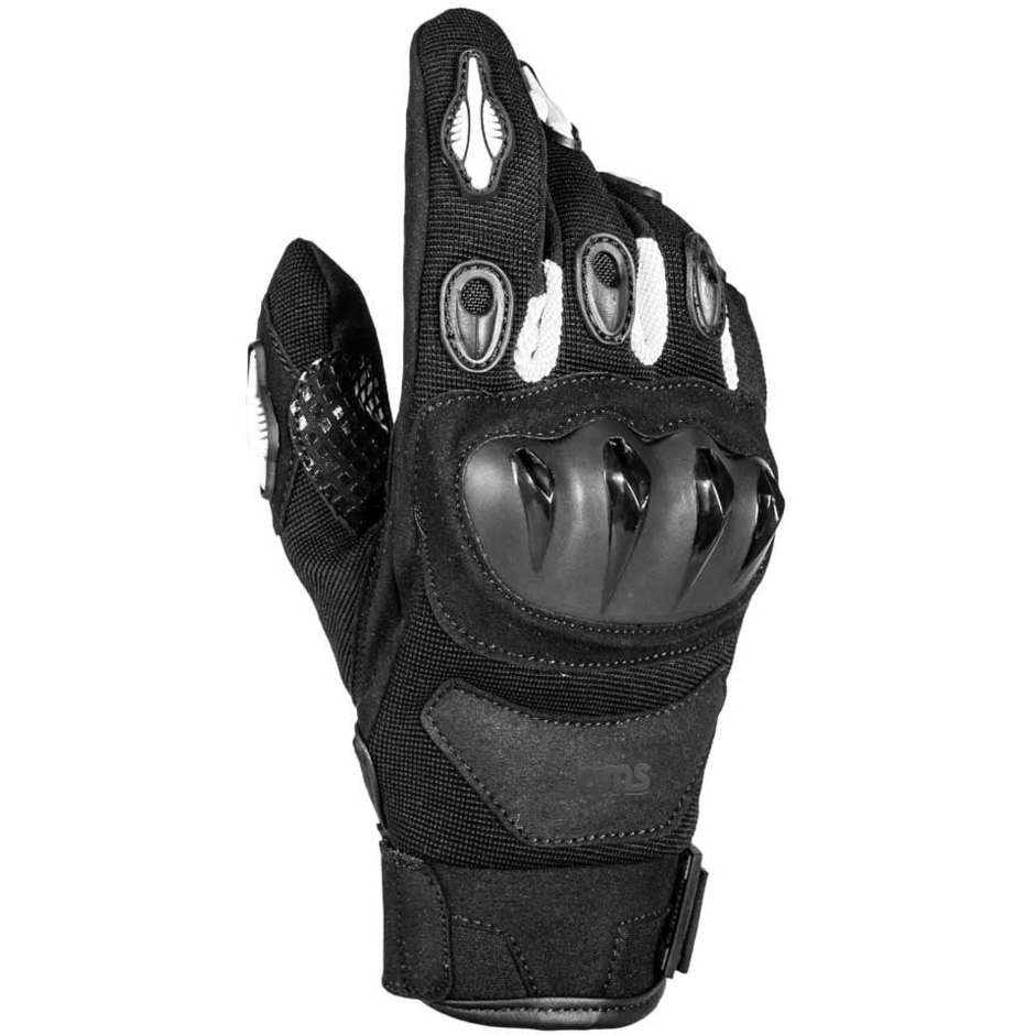 Summer Motorcycle Gloves TIGER Black White
