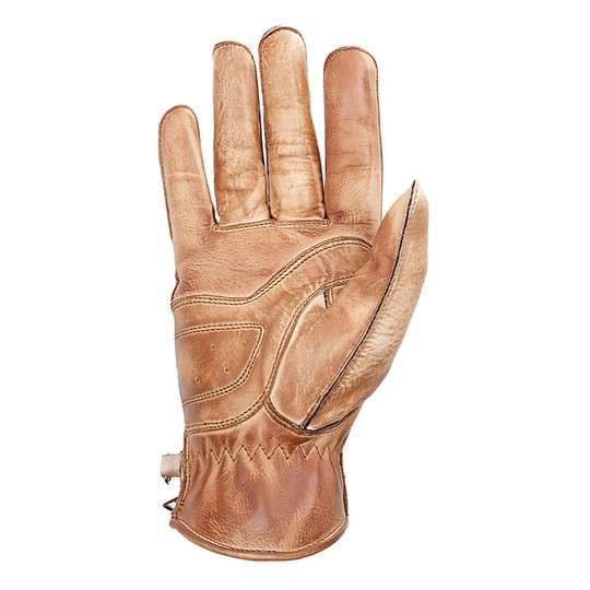 Summer Motorcycle Gloves Woman Helstons Leather Model Ziggy Camel