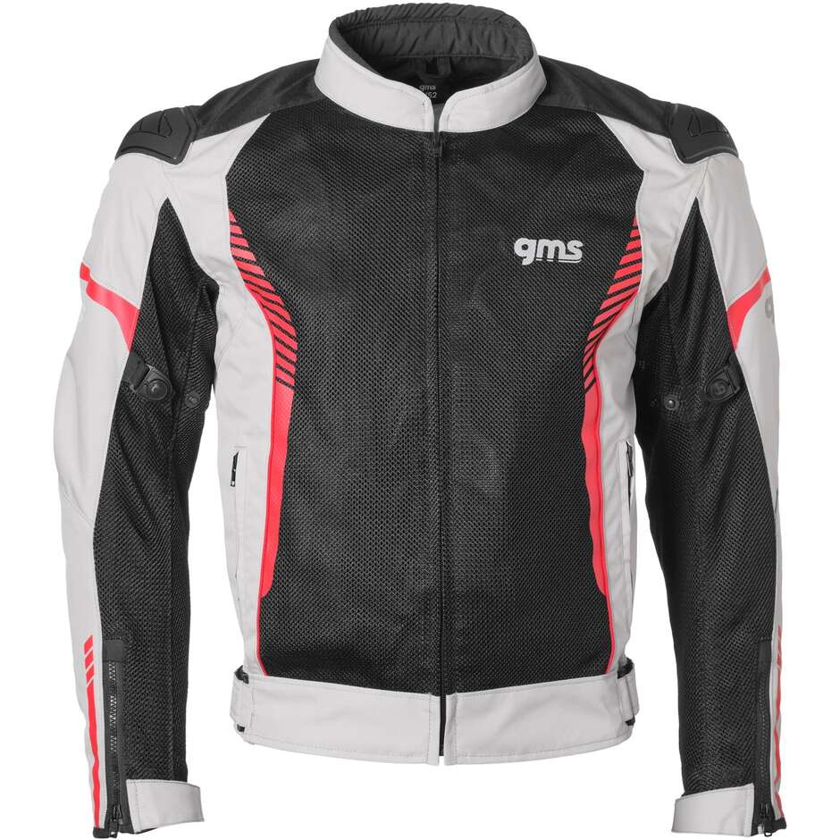 Summer Motorcycle Jacket Gms SAMU Mesh Gray Black Red