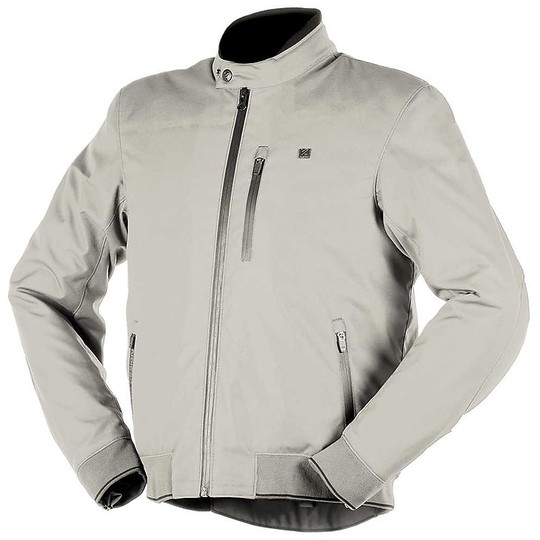 Summer Motorcycle Jacket in Vquattro Fabric KERY Ice Gray