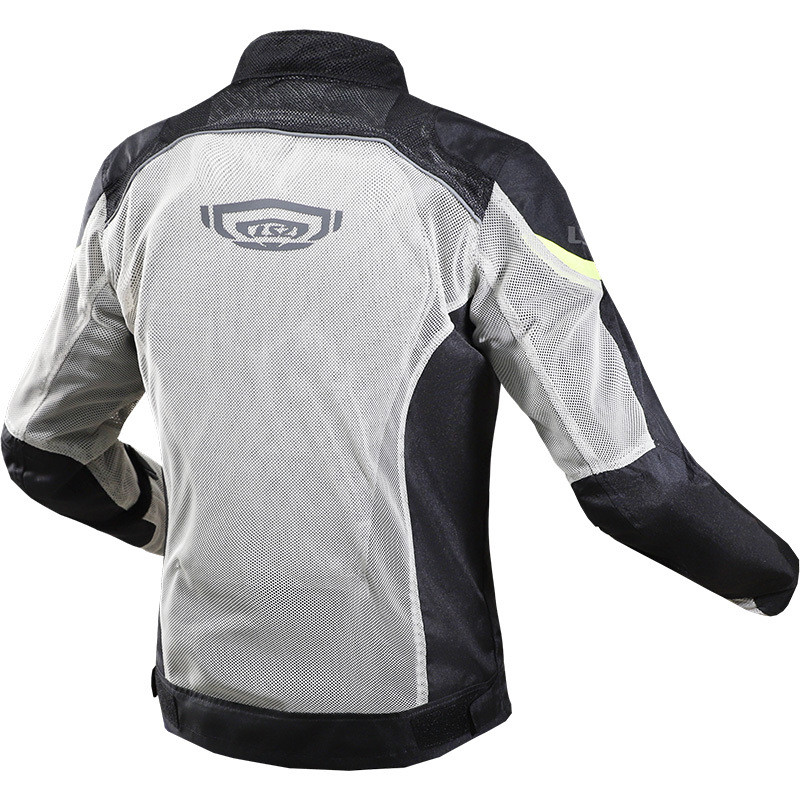 Summer Motorcycle Jacket Ls2 Airy CE Lady Perforated gray Black Yellow Fluo