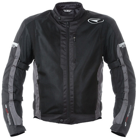 Summer motorcycle jacket pierced Axo Air Flow Black