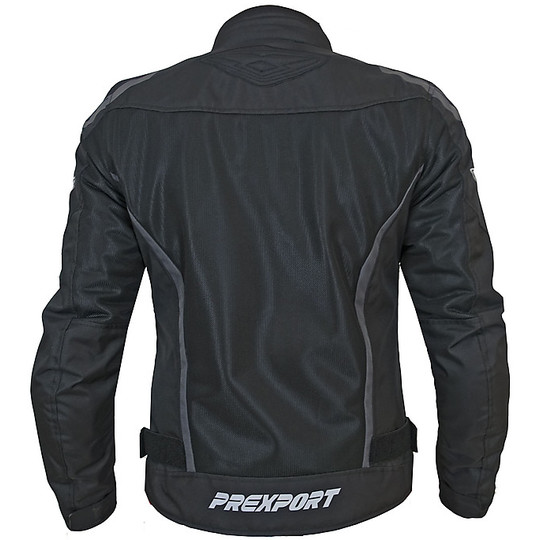 Summer Perforated Motorcycle Jacket 3 Seasons Prexport Desert WP Black Titanium