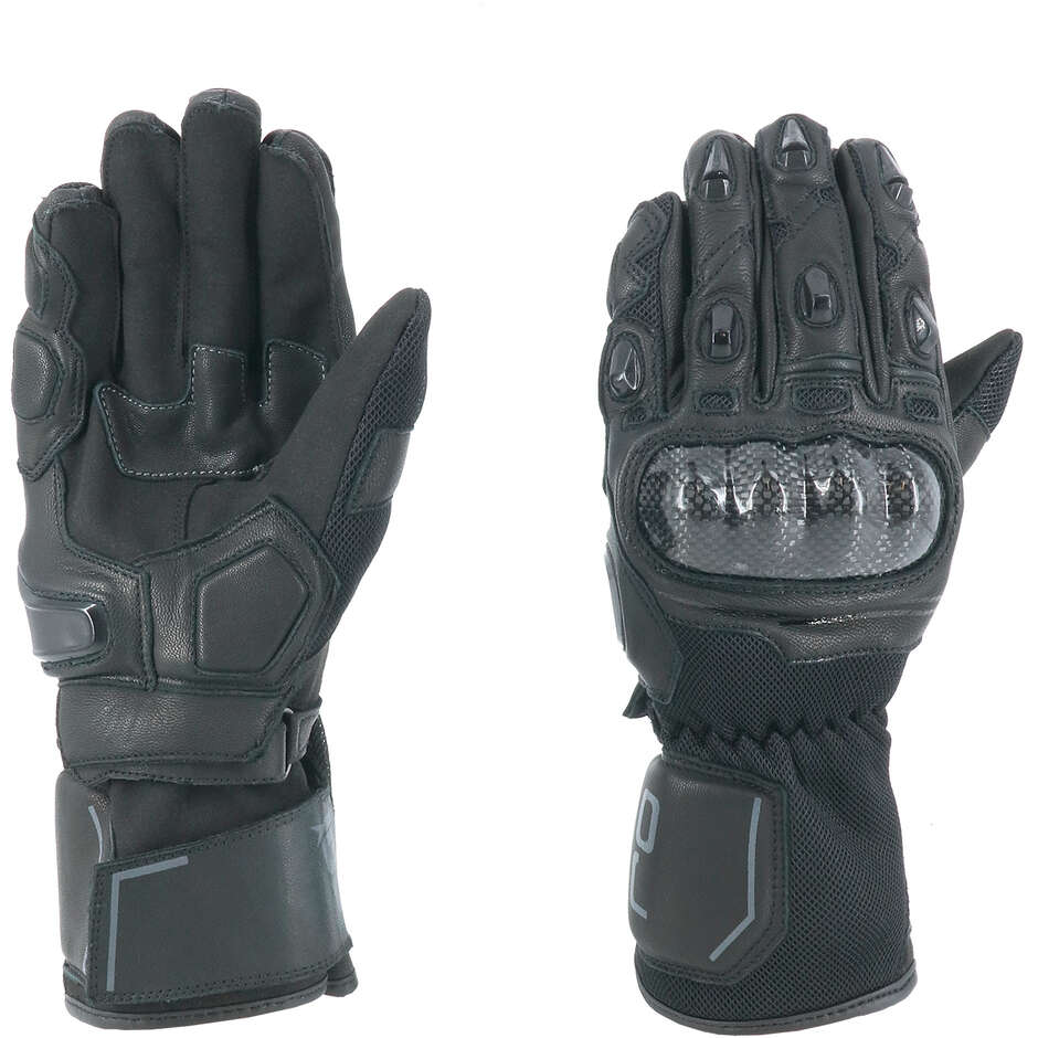 Summer Touring Motorcycle Gloves OJ RANK Black