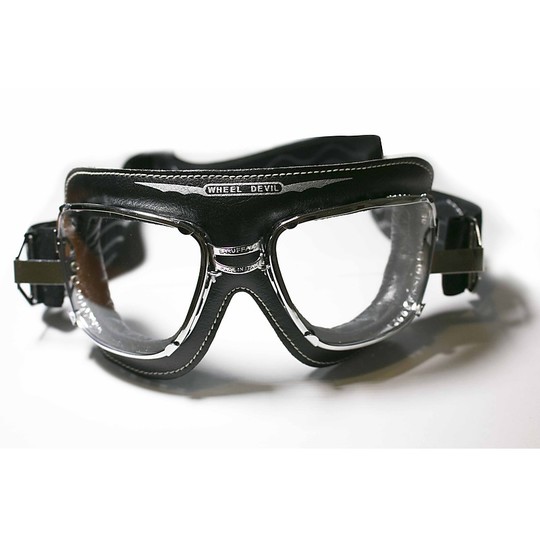 Sunglasses bike Baruffaldi Supercompetition with chrome frame and black leather