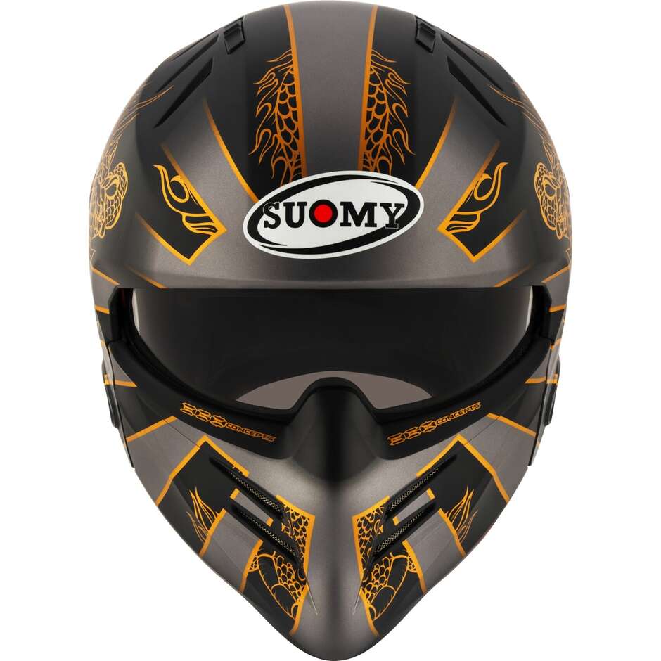 Suomy ARMOR DRAGON Mattgrauer Motorrad-Jethelm