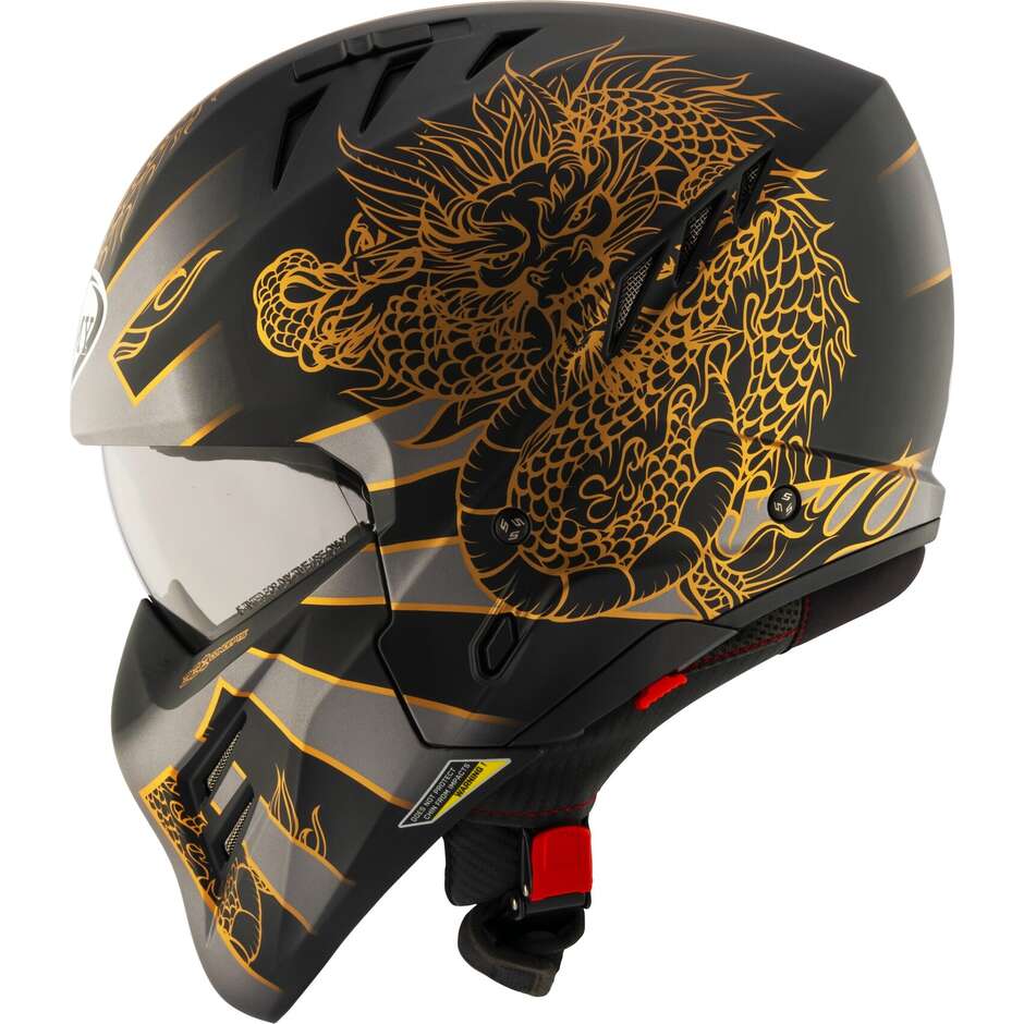 Suomy ARMOR DRAGON Mattgrauer Motorrad-Jethelm