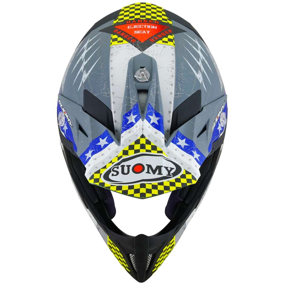 Suomy Cross Enduro motorcycle helmet X-WING JETFIGHTER Matt Blue