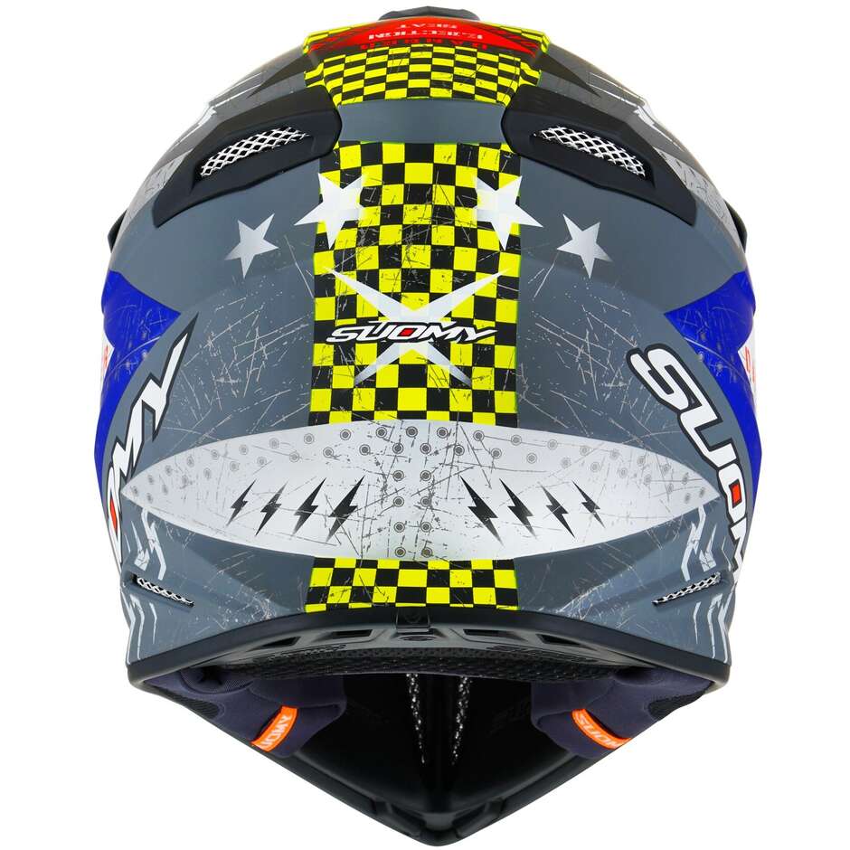 Suomy Cross Enduro motorcycle helmet X-WING JETFIGHTER Matt Blue