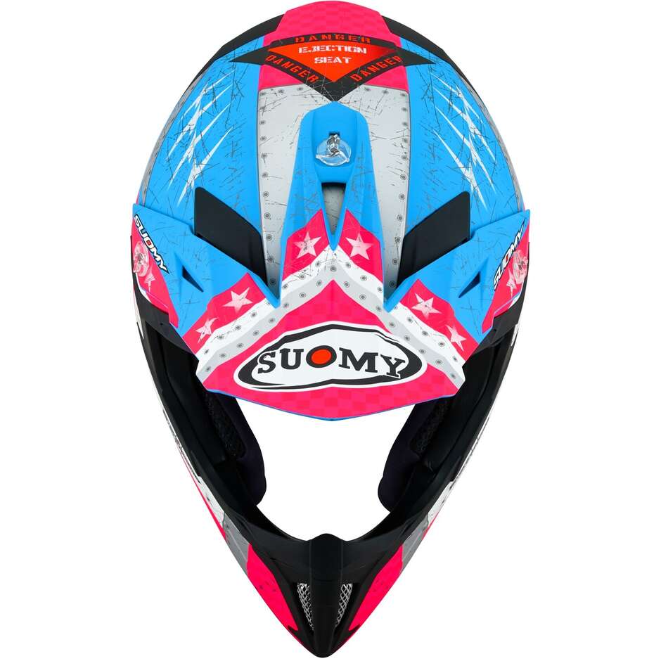 Suomy Cross Enduro motorcycle helmet X-WING JETFIGHTER Matt Pink